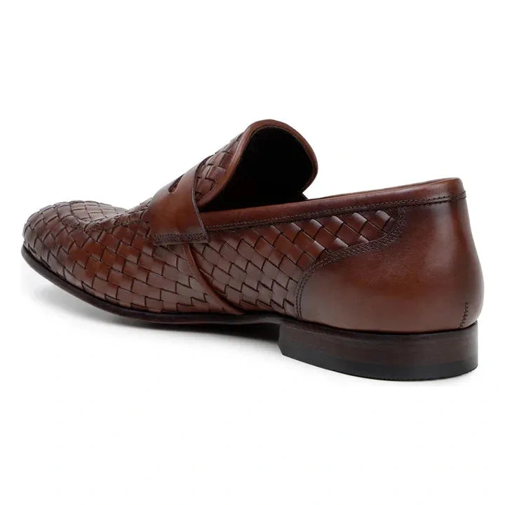 Belvedere Luca Penny Loafer - Zachte Italiaanse Lederen Slipper in Antraciet-Toning