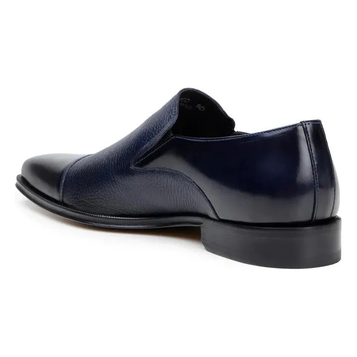 Belvedere Andreo: Ultrazachte Italiaanse Herenlaarzen, Marineblauw. Elegantie ontmoet comfort.